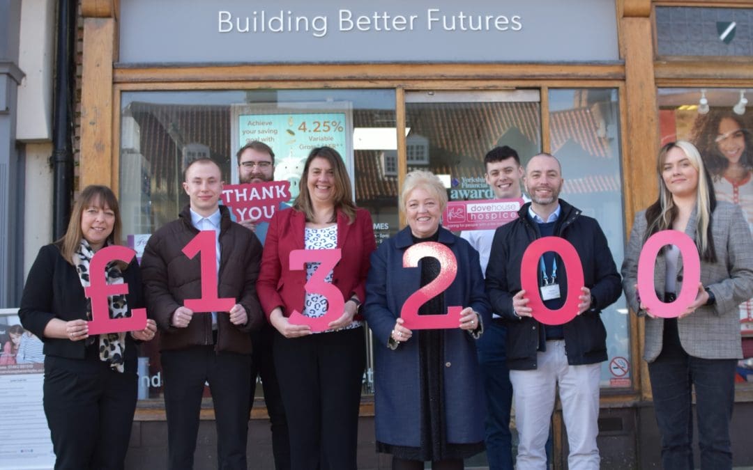 Beverley Building Society raises over £13,200 for its 2023 Charity of the Year